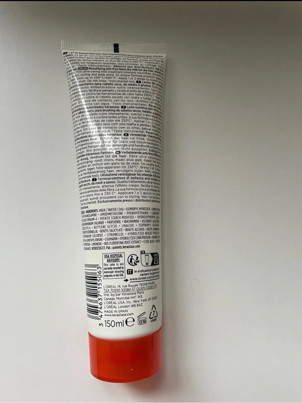 Kérastase Nectar Thermique Beautifying Anti-Frizz Blow Dry Milk 150ml Like New